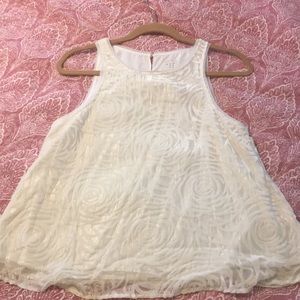 Beautiful Metallic Velour Detail Tank Top. NWT SzS